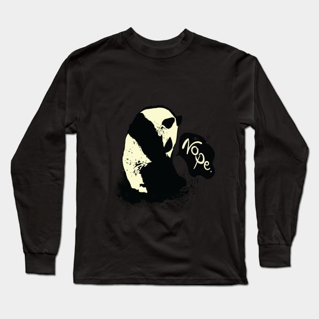 Nope Long Sleeve T-Shirt by CindyS